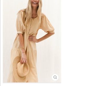 Daughters of India NWT Ela gown in chamomile